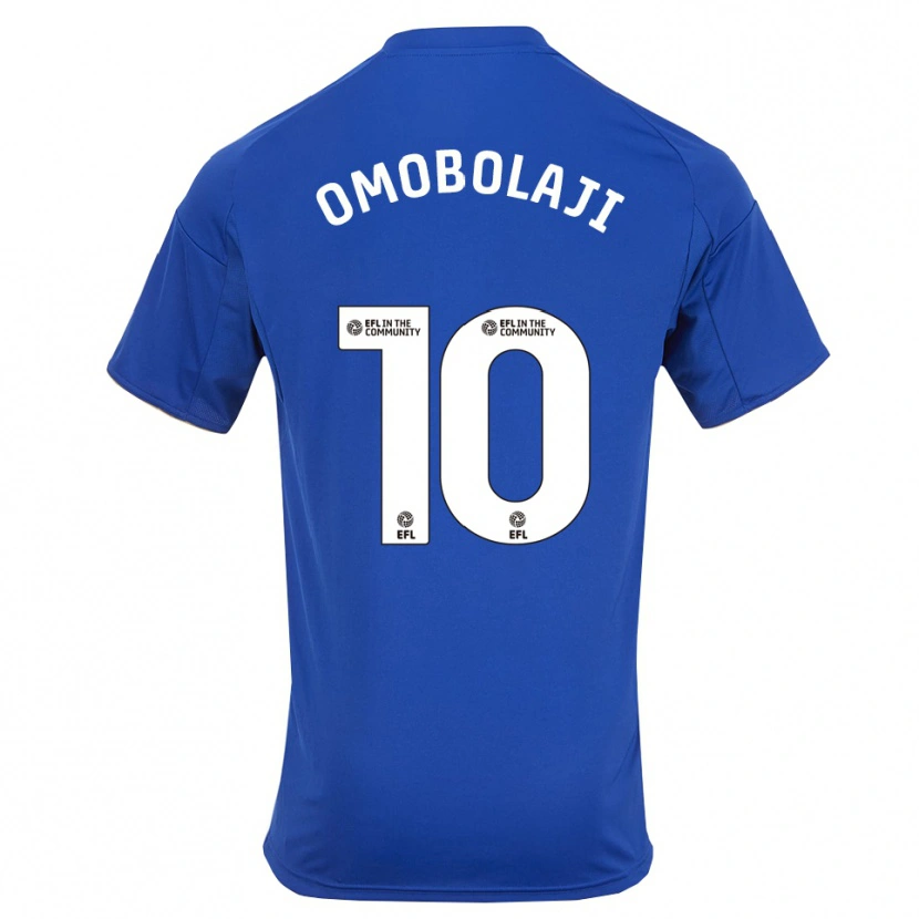 Danxen Kinderen Laolu Omobolaji #10 Blauw Goud Thuisshirt Thuistenue 2025/26 T-Shirt België