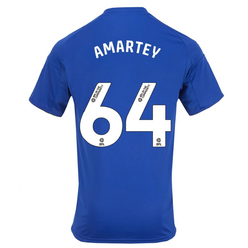 Danxen Kinderen Bobby Amartey #64 Blauw Goud Thuisshirt Thuistenue 2025/26 T-Shirt België