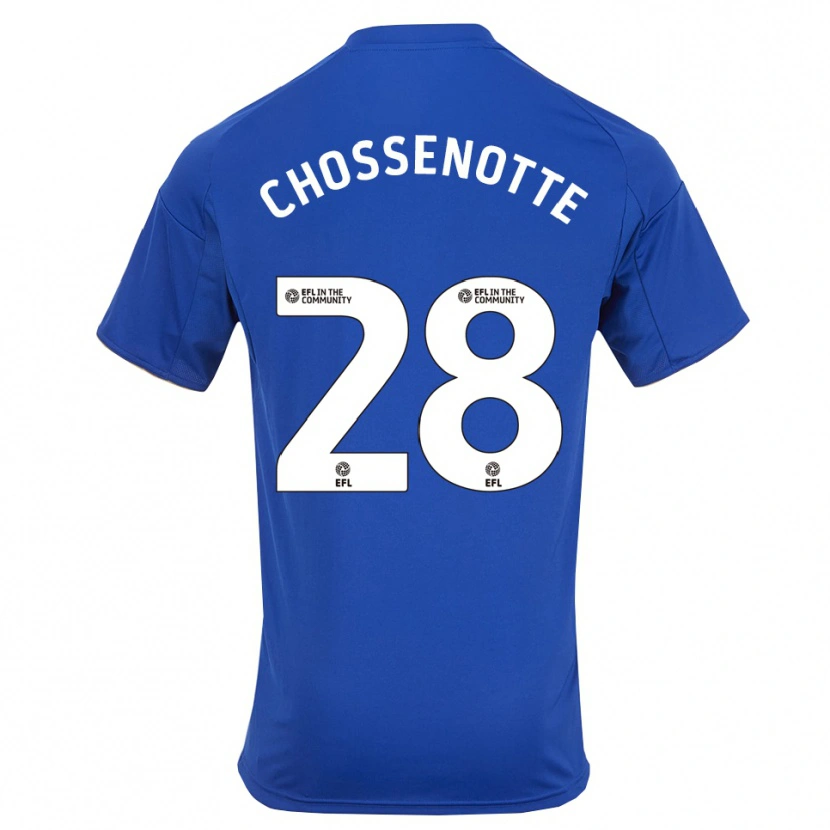 Danxen Kinderen Shana Chossenotte #28 Blauw Goud Thuisshirt Thuistenue 2025/26 T-Shirt België