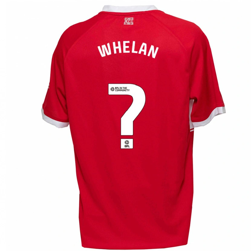 Danxen Kinderen Frankie Whelan #0 Rood Wit Thuisshirt Thuistenue 2025/26 T-Shirt België