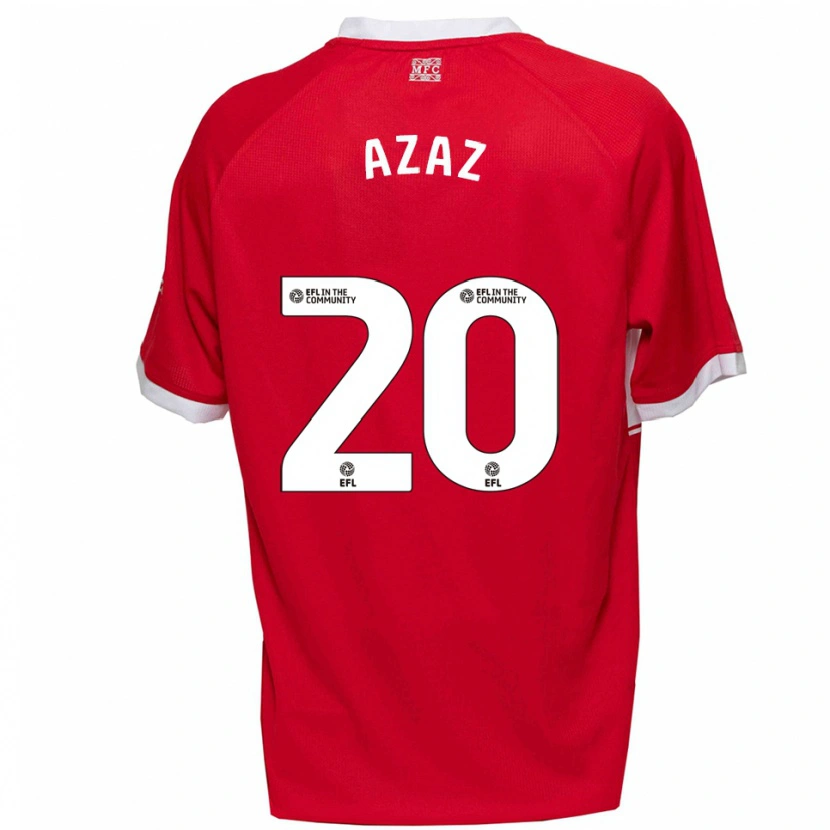 Danxen Kinderen Finn Azaz #20 Rood Wit Thuisshirt Thuistenue 2025/26 T-Shirt België