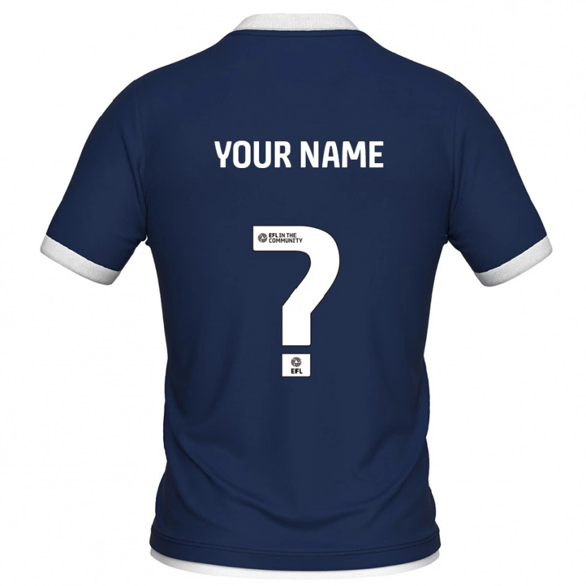 Danxen Kinderen Uw Naam #0 Marine Wit Thuisshirt Thuistenue 2025/26 T-Shirt België