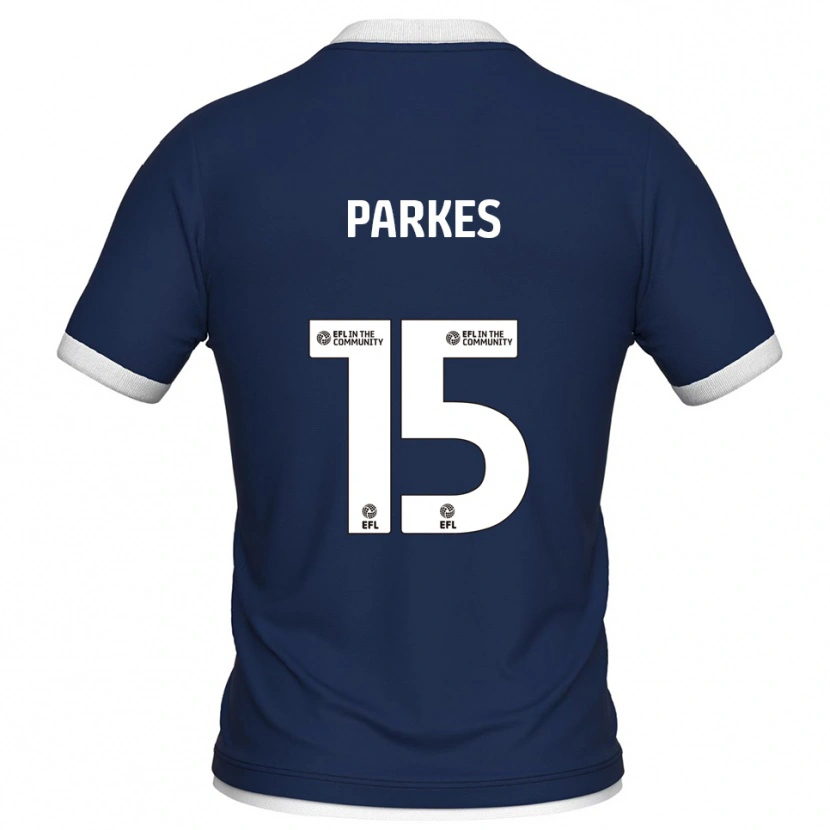 Danxen Kinderen Tristan Parkes #15 Marine Wit Thuisshirt Thuistenue 2025/26 T-Shirt België
