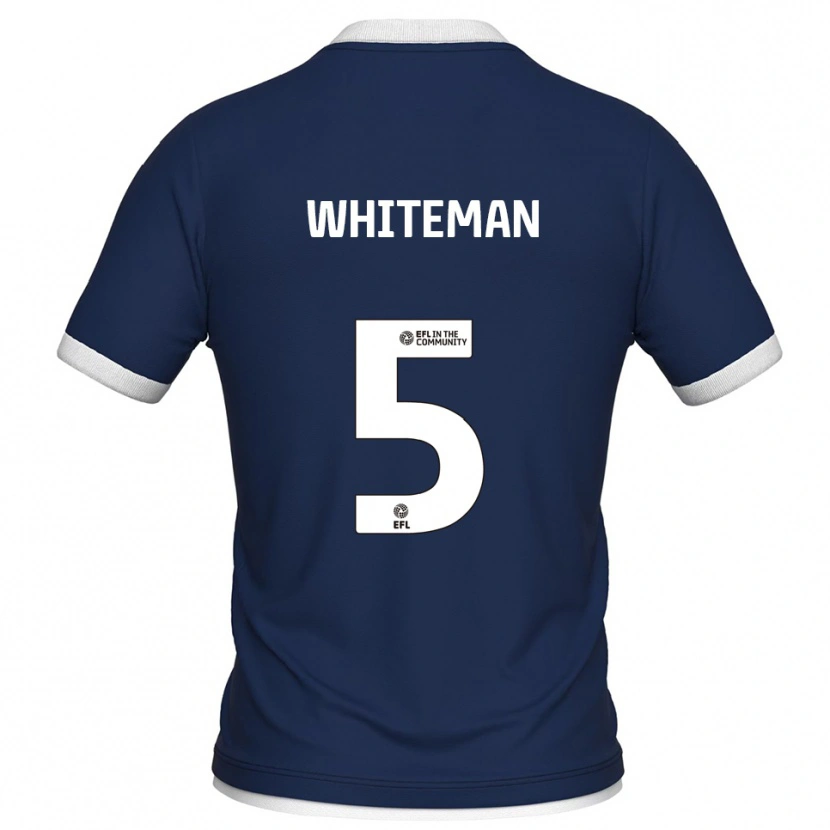 Danxen Kinderen Harvey Whiteman #5 Marine Wit Thuisshirt Thuistenue 2025/26 T-Shirt België