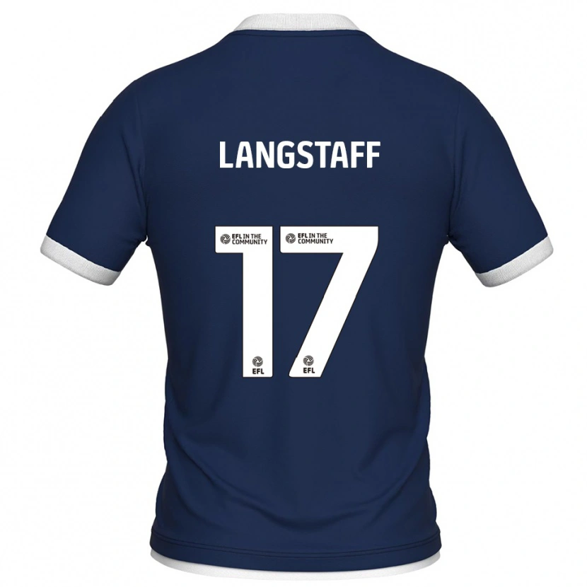 Danxen Kinderen Macaulay Langstaff #17 Marine Wit Thuisshirt Thuistenue 2025/26 T-Shirt België