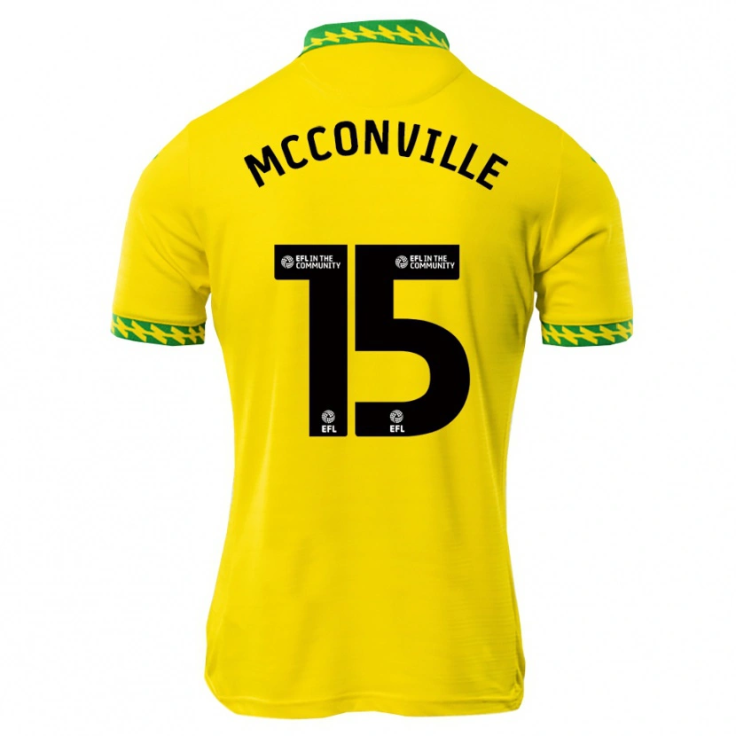 Danxen Kinderen Ruairi Mcconville #15 Wit Groen Thuisshirt Thuistenue 2025/26 T-Shirt België