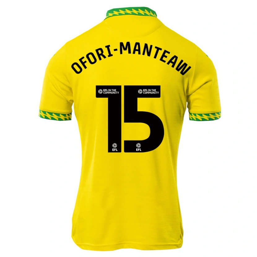 Danxen Kinderen Lloyd Ofori-Manteaw #15 Wit Groen Thuisshirt Thuistenue 2025/26 T-Shirt België
