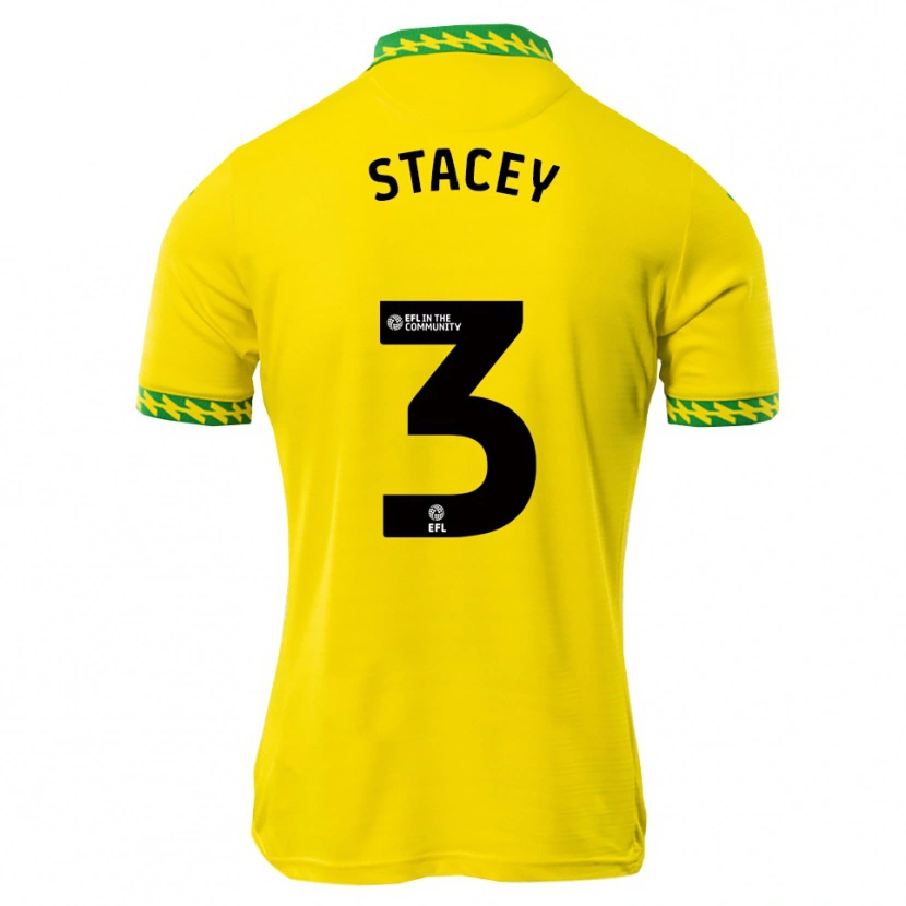 Danxen Kinderen Jack Stacey #3 Wit Groen Thuisshirt Thuistenue 2025/26 T-Shirt België