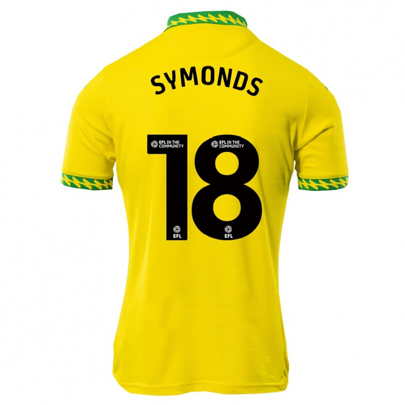 Danxen Kinderen Freya Symonds #18 Wit Groen Thuisshirt Thuistenue 2025/26 T-Shirt België