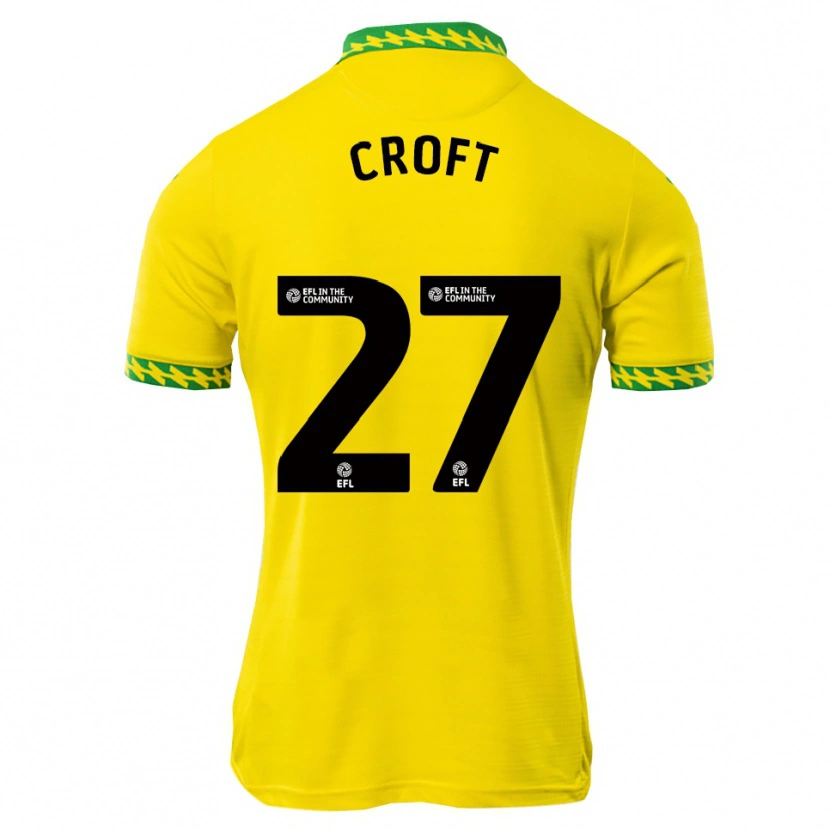 Danxen Kinderen Mary Croft #27 Wit Groen Thuisshirt Thuistenue 2025/26 T-Shirt België