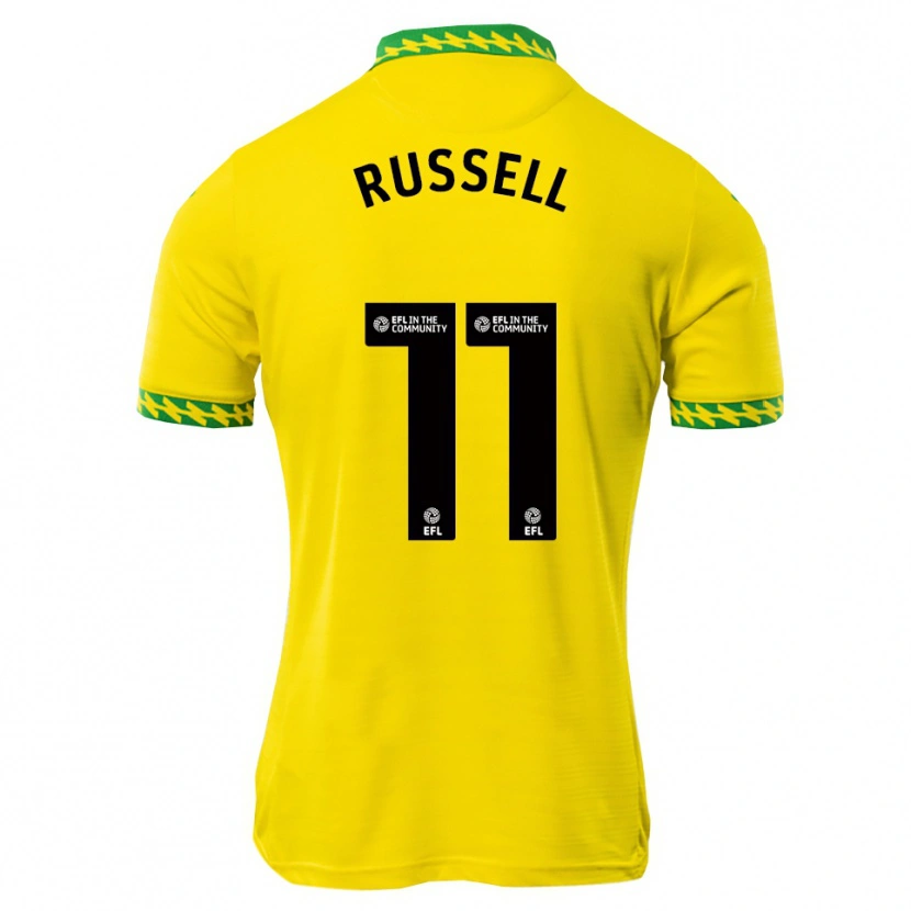 Danxen Kinderen Rebecca Russell #11 Wit Groen Thuisshirt Thuistenue 2025/26 T-Shirt België