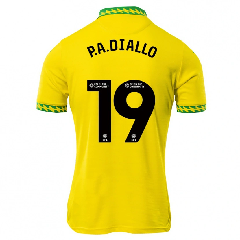 Danxen Kinderen Papa Amadou Diallo #19 Wit Groen Thuisshirt Thuistenue 2025/26 T-Shirt België