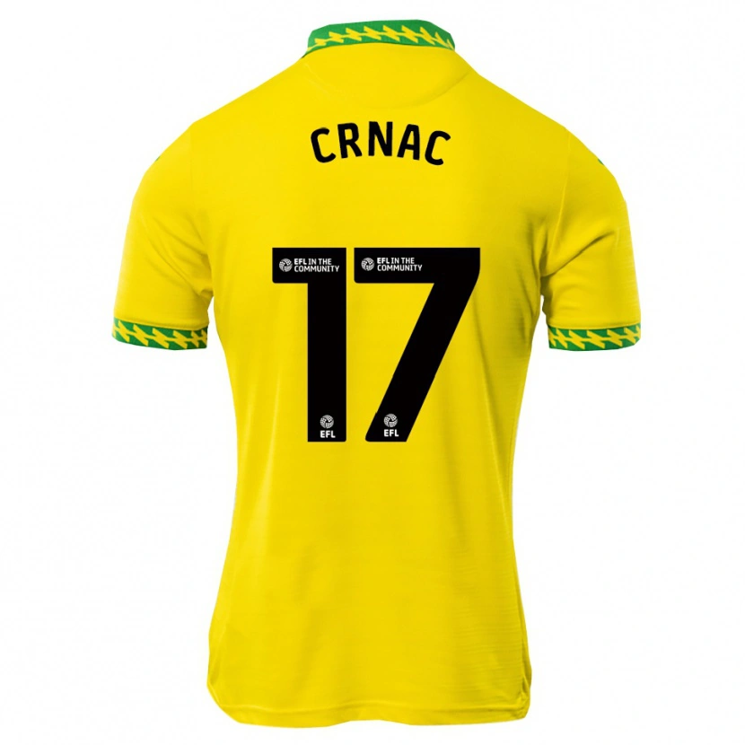 Danxen Kinderen Ante Crnac #17 Wit Groen Thuisshirt Thuistenue 2025/26 T-Shirt België