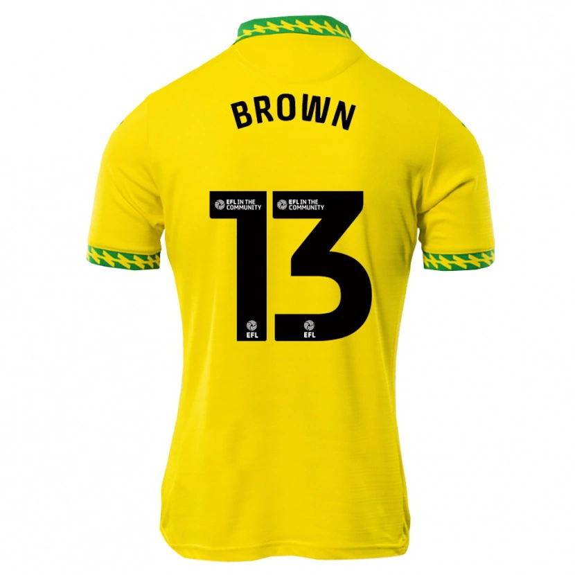Danxen Kinderen Mason Brown #13 Wit Groen Thuisshirt Thuistenue 2025/26 T-Shirt België