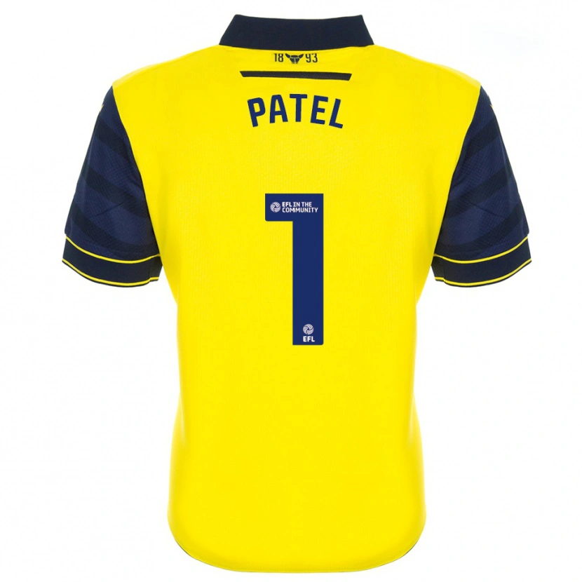 Danxen Kinderen Ajae Patel #1 Geel Marine Thuisshirt Thuistenue 2025/26 T-Shirt België