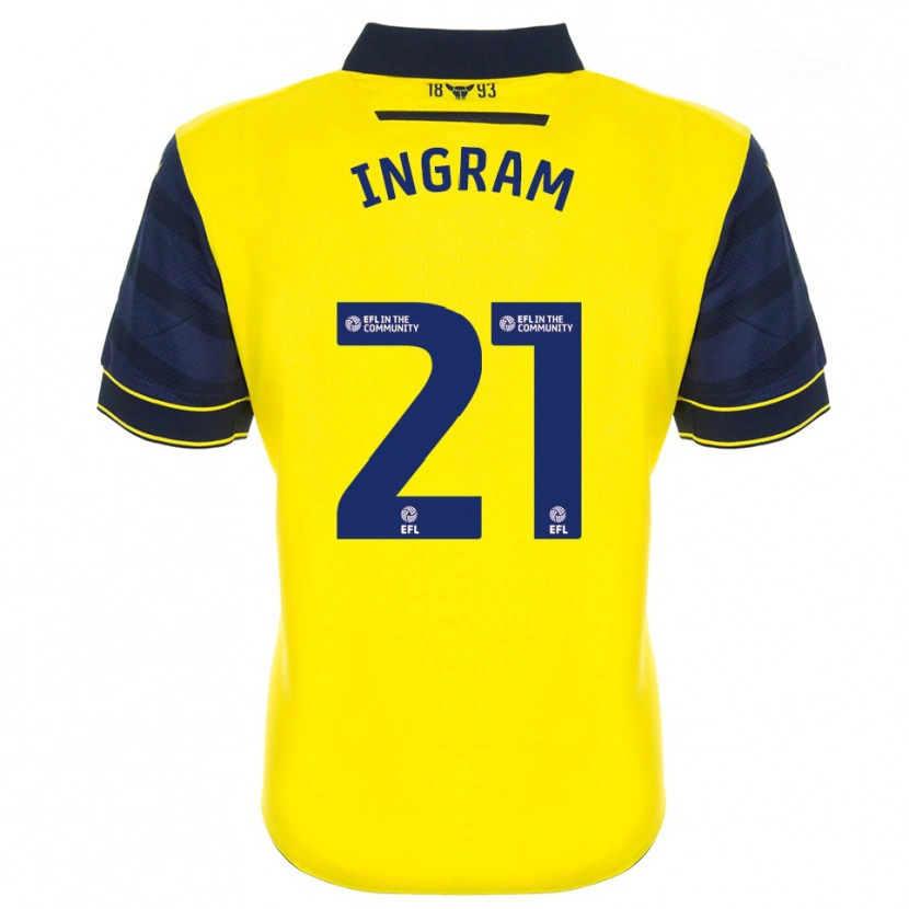 Danxen Kinderen Matt Ingram #21 Geel Marine Thuisshirt Thuistenue 2025/26 T-Shirt België