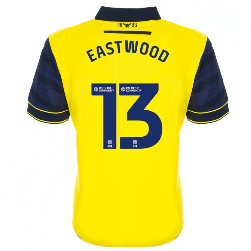 Danxen Kinderen Simon Eastwood #13 Geel Marine Thuisshirt Thuistenue 2025/26 T-Shirt België