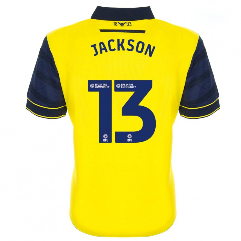 Danxen Kinderen Will Jackson #13 Geel Marine Thuisshirt Thuistenue 2025/26 T-Shirt België