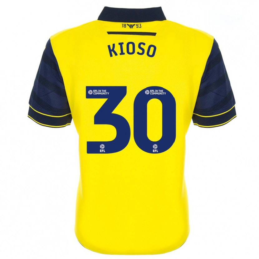 Danxen Kinderen Peter Kioso #30 Geel Marine Thuisshirt Thuistenue 2025/26 T-Shirt België