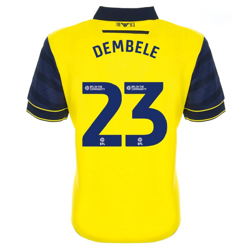 Danxen Kinderen Siriki Dembélé #23 Geel Marine Thuisshirt Thuistenue 2025/26 T-Shirt België