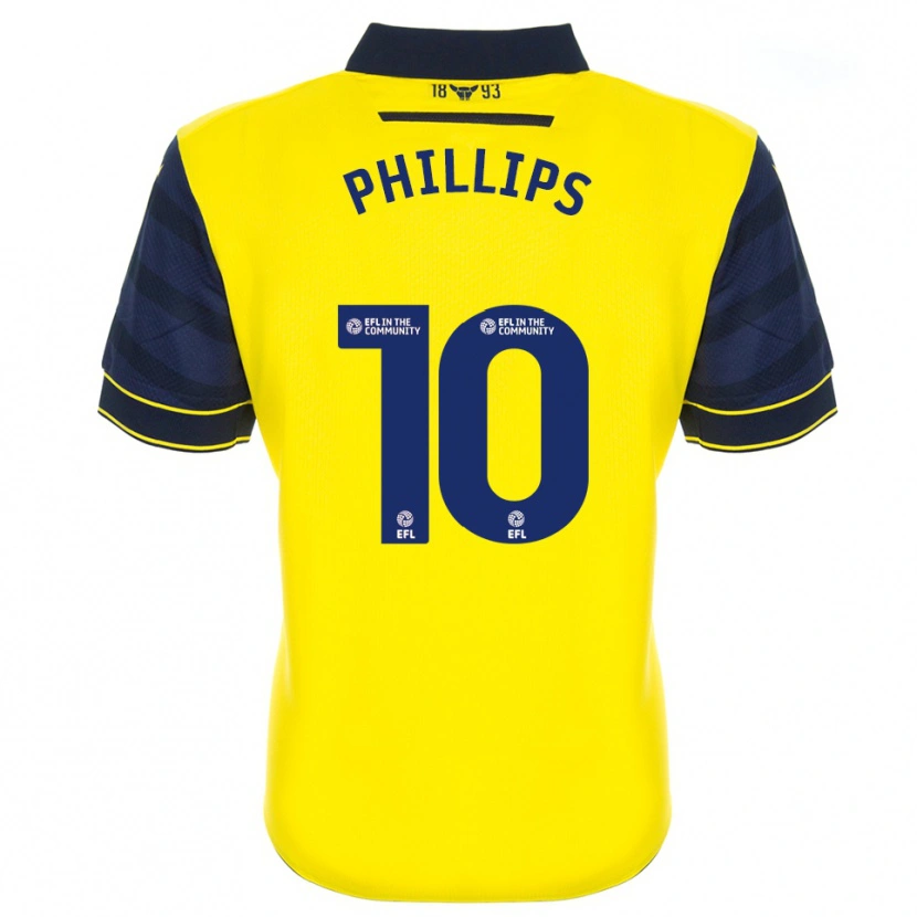 Danxen Kinderen Matt Phillips #10 Geel Marine Thuisshirt Thuistenue 2025/26 T-Shirt België