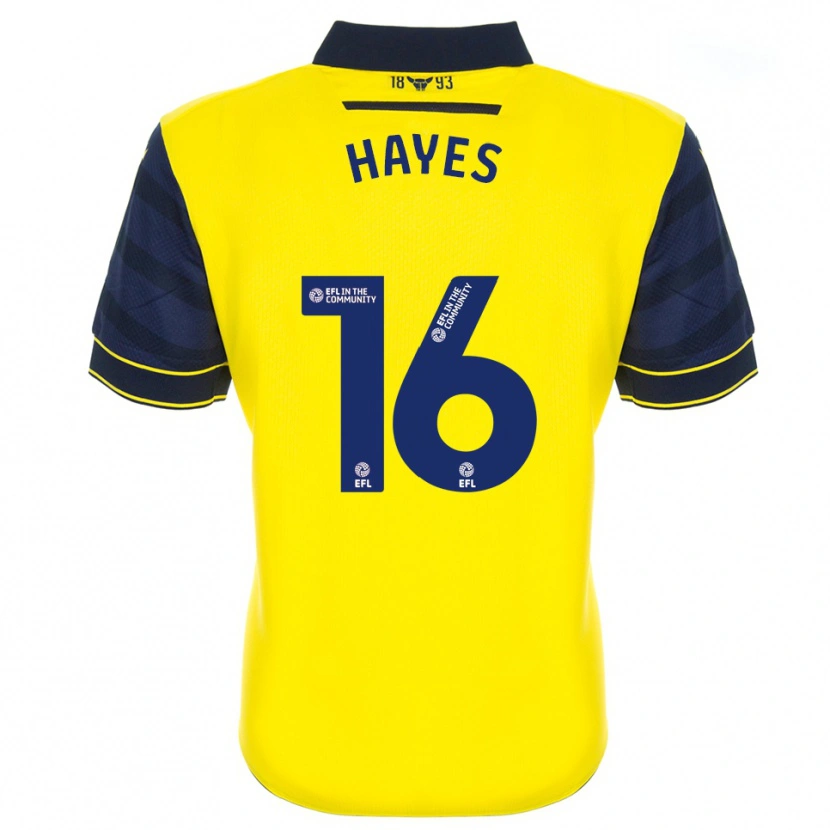 Danxen Kinderen Georgia Hayes #16 Geel Marine Thuisshirt Thuistenue 2025/26 T-Shirt België