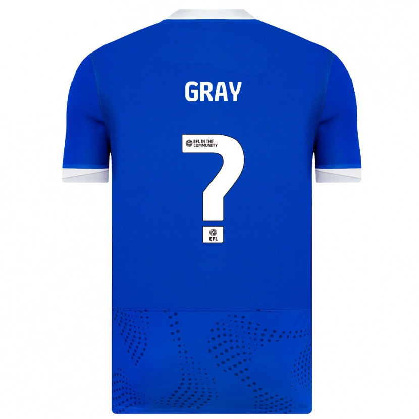 Danxen Kinderen Jessica Gray #0 Blauw Wit Thuisshirt Thuistenue 2025/26 T-Shirt België