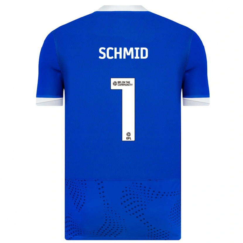 Danxen Kinderen Nicolas Schmid #1 Blauw Wit Thuisshirt Thuistenue 2025/26 T-Shirt België