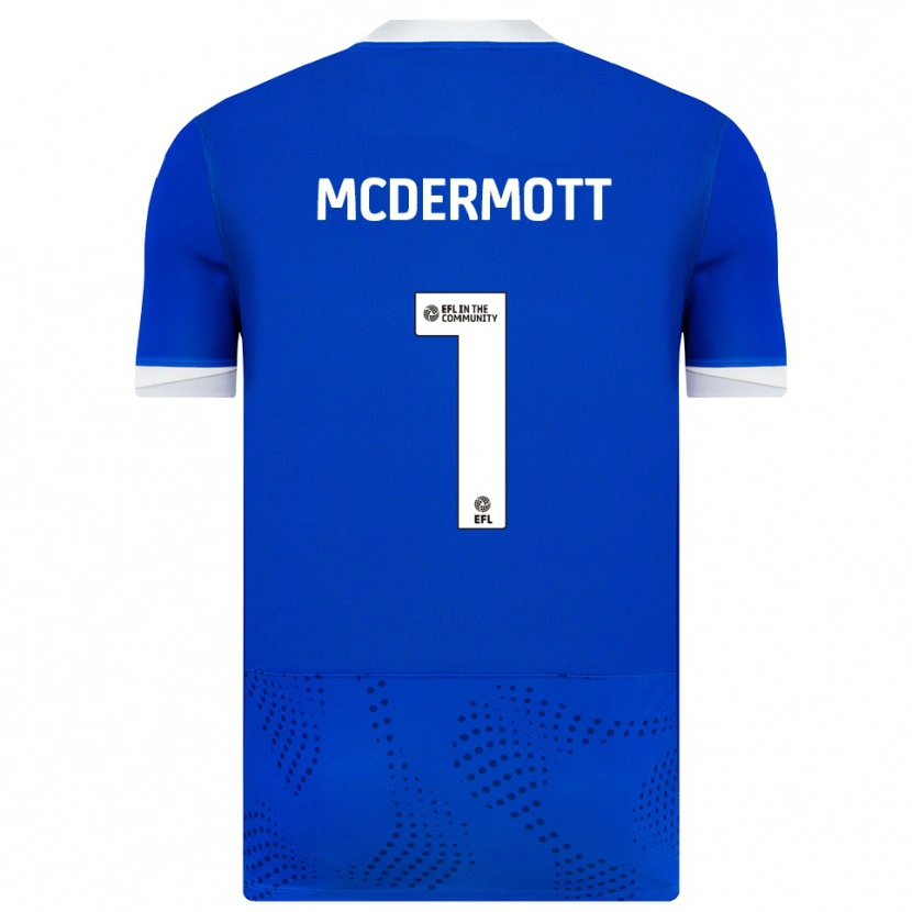 Danxen Kinderen Conal Mcdermott #1 Blauw Wit Thuisshirt Thuistenue 2025/26 T-Shirt België