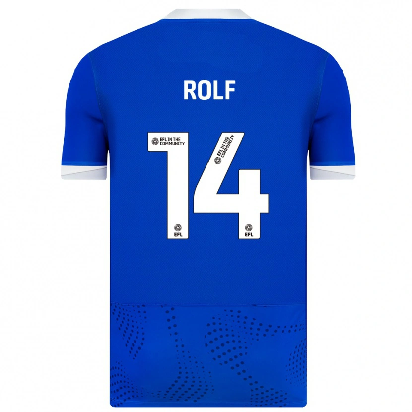 Danxen Kinderen Annie Rolf #14 Blauw Wit Thuisshirt Thuistenue 2025/26 T-Shirt België