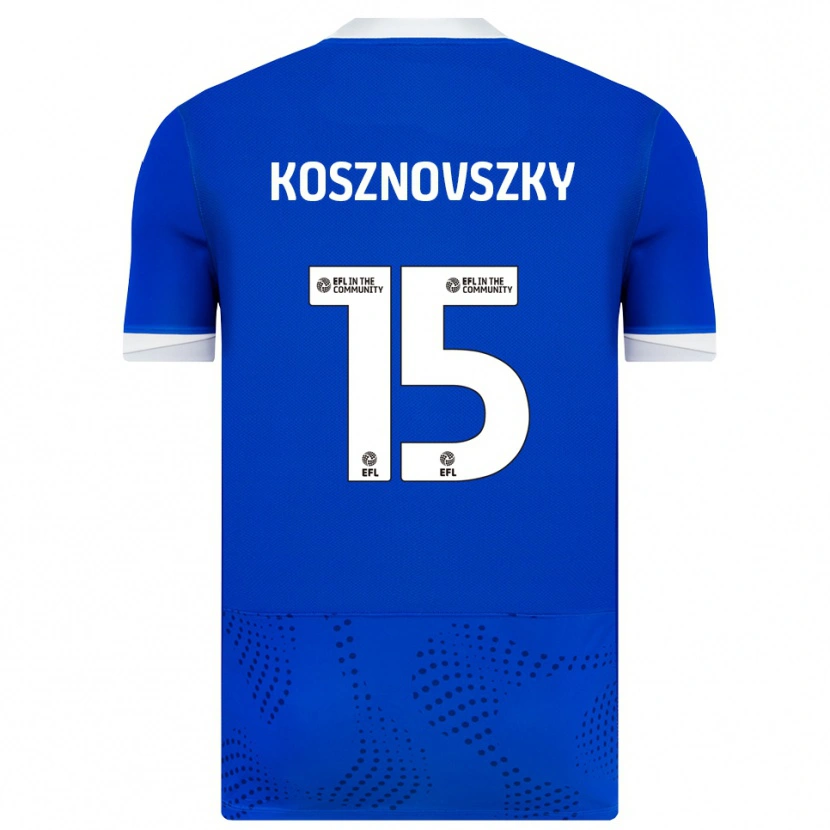 Danxen Kinderen Márk Kosznovszky #15 Blauw Wit Thuisshirt Thuistenue 2025/26 T-Shirt België
