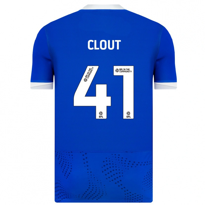 Danxen Kinderen Harry Clout #41 Blauw Wit Thuisshirt Thuistenue 2025/26 T-Shirt België