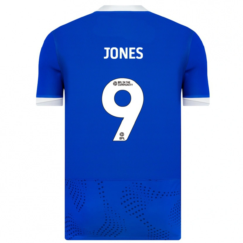 Danxen Kinderen Emma Jones #9 Blauw Wit Thuisshirt Thuistenue 2025/26 T-Shirt België