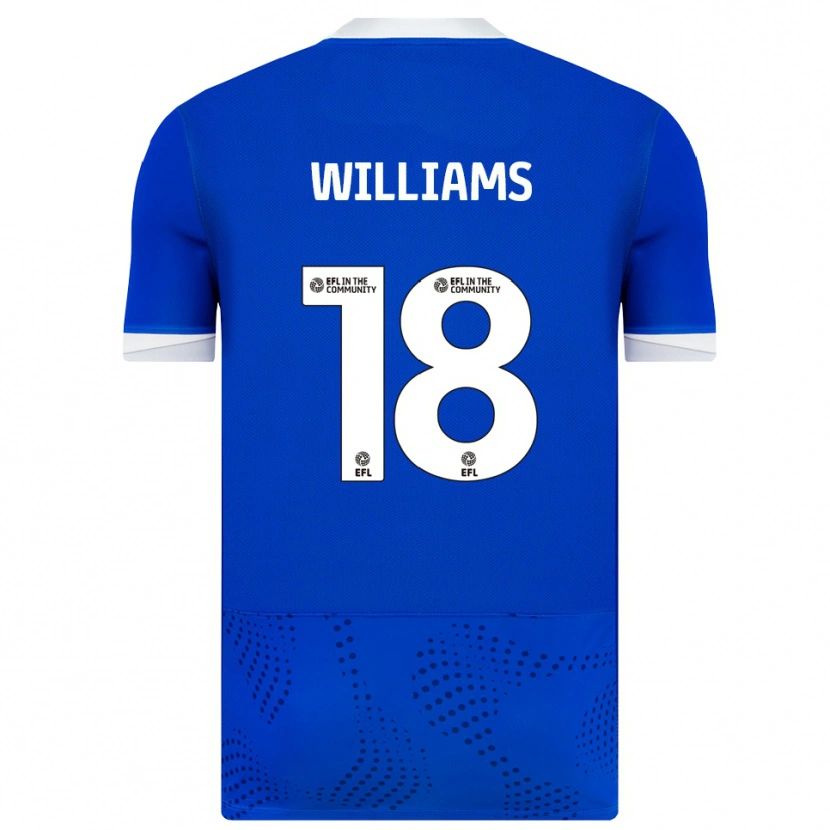 Danxen Kinderen Scarlett Williams #18 Blauw Wit Thuisshirt Thuistenue 2025/26 T-Shirt België