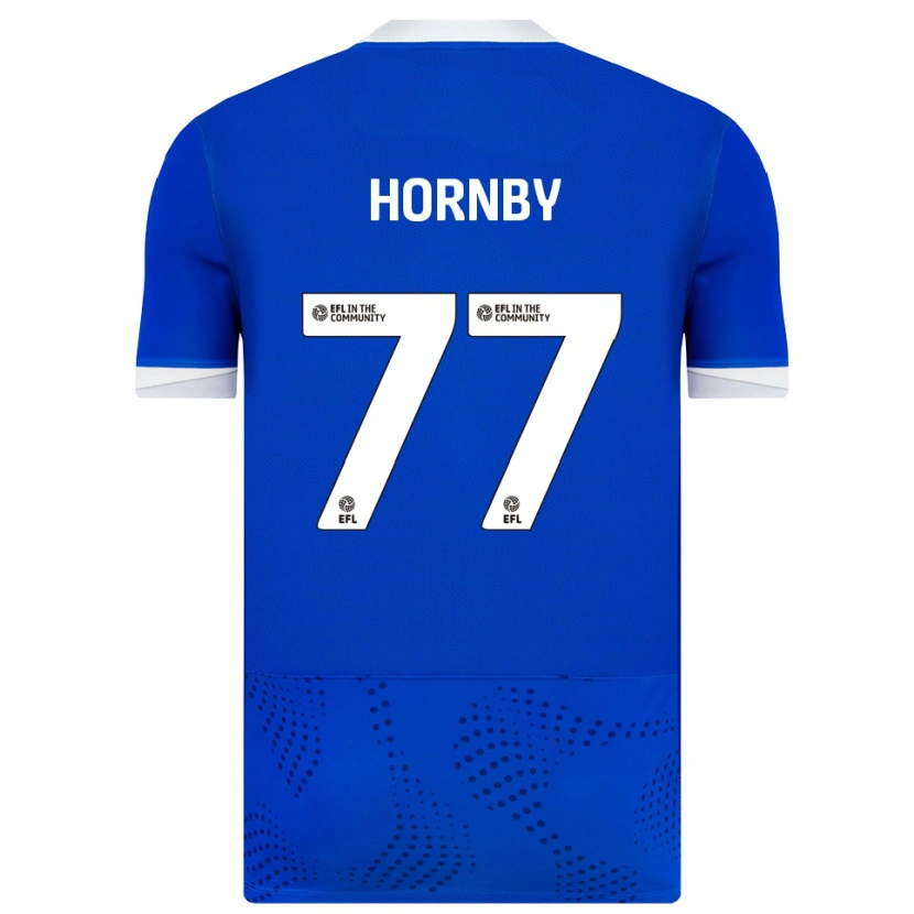 Danxen Kinderen Megan Hornby #77 Blauw Wit Thuisshirt Thuistenue 2025/26 T-Shirt België