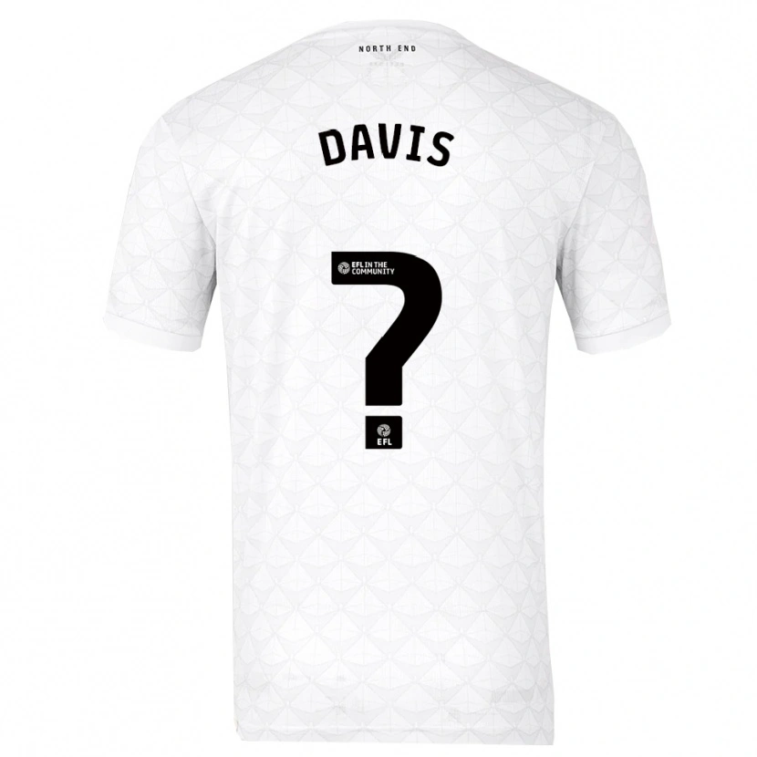 Danxen Kinderen Tommy Davis #0 Wit Rood Thuisshirt Thuistenue 2025/26 T-Shirt België