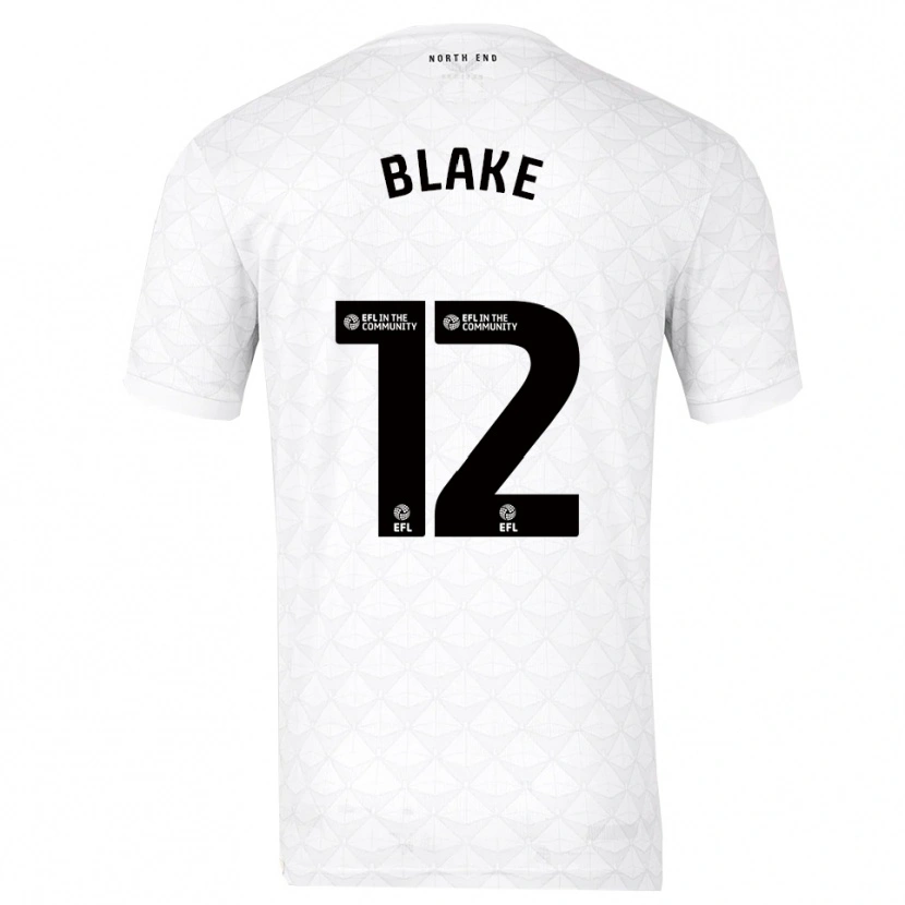 Danxen Kinderen Joe Blake #12 Wit Rood Thuisshirt Thuistenue 2025/26 T-Shirt België