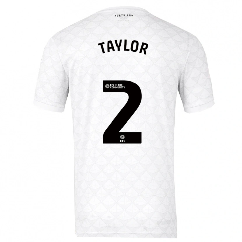 Danxen Kinderen Alex Taylor #2 Wit Rood Thuisshirt Thuistenue 2025/26 T-Shirt België