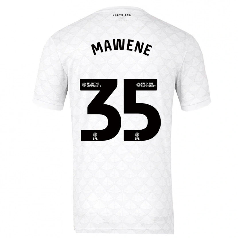 Danxen Kinderen Noah Mawene #35 Wit Rood Thuisshirt Thuistenue 2025/26 T-Shirt België