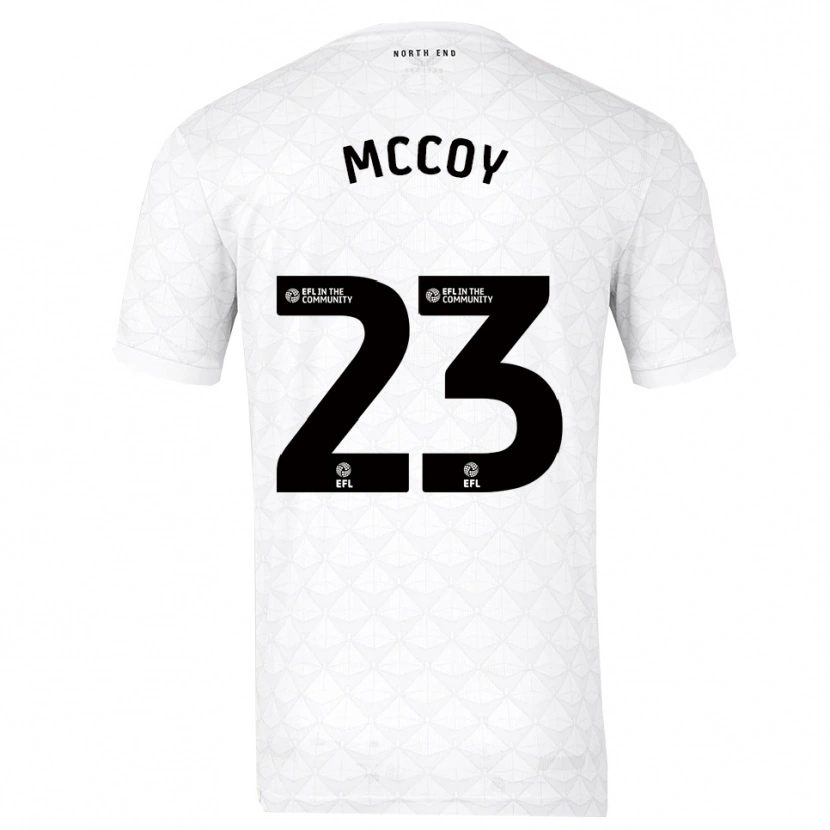 Danxen Kinderen Faye Mccoy #23 Wit Rood Thuisshirt Thuistenue 2025/26 T-Shirt België
