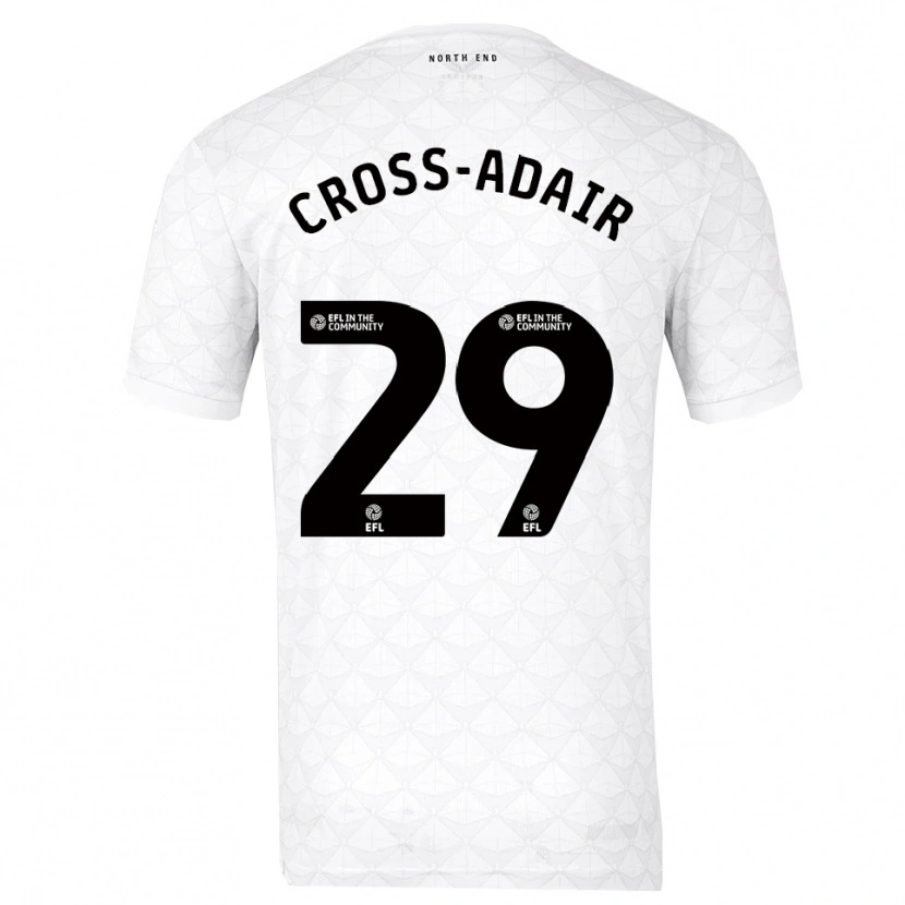 Danxen Kinderen Finlay Cross-Adair #29 Wit Rood Thuisshirt Thuistenue 2025/26 T-Shirt België