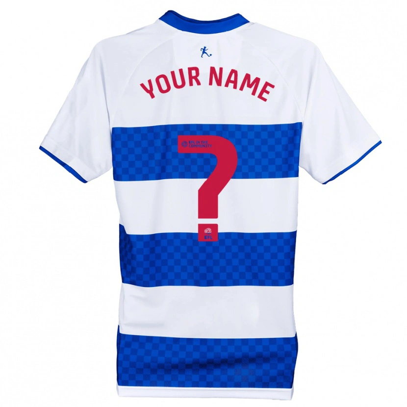 Danxen Kinderen Uw Naam #0 Blauw Wit Thuisshirt Thuistenue 2025/26 T-Shirt België