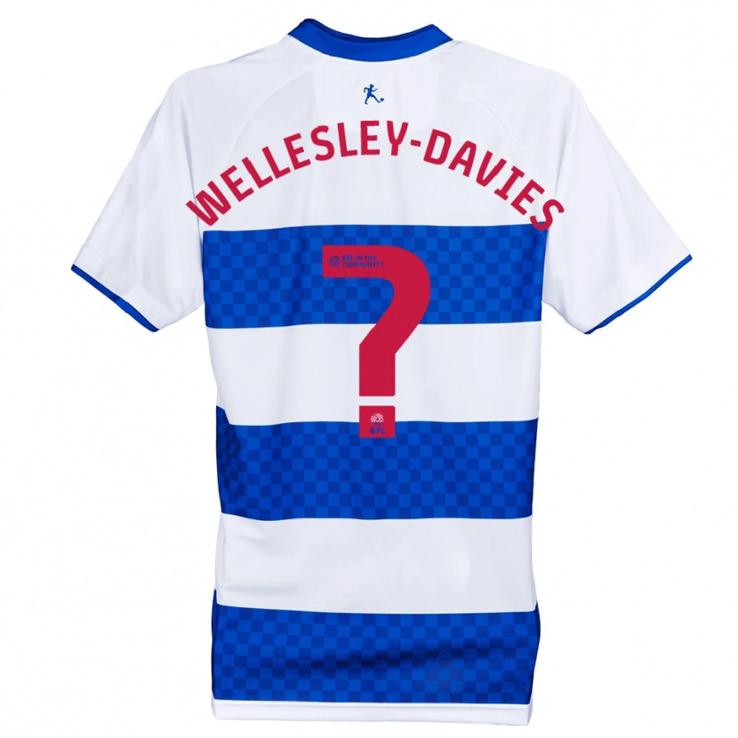 Danxen Kinderen Lilly Wellesley-Davies #0 Blauw Wit Thuisshirt Thuistenue 2025/26 T-Shirt België