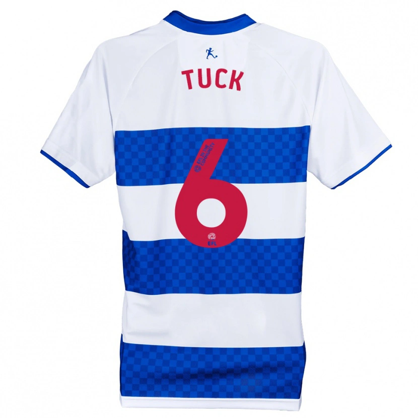 Danxen Kinderen Alfie Tuck #6 Blauw Wit Thuisshirt Thuistenue 2025/26 T-Shirt België
