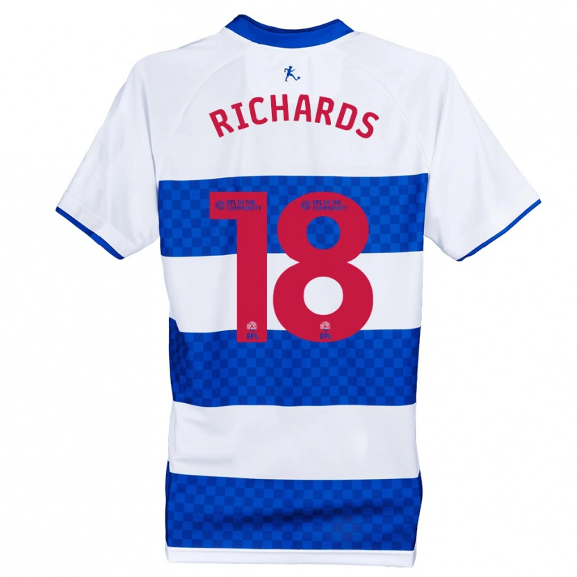 Danxen Kinderen Taylor Richards #18 Blauw Wit Thuisshirt Thuistenue 2025/26 T-Shirt België