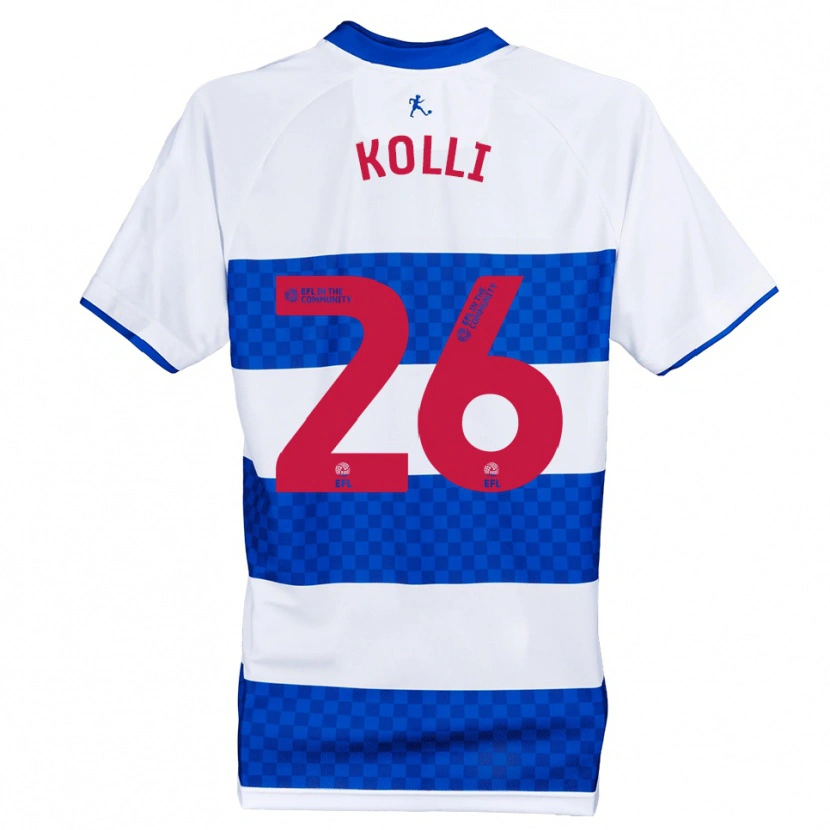 Danxen Kinderen Rayan Kolli #26 Blauw Wit Thuisshirt Thuistenue 2025/26 T-Shirt België
