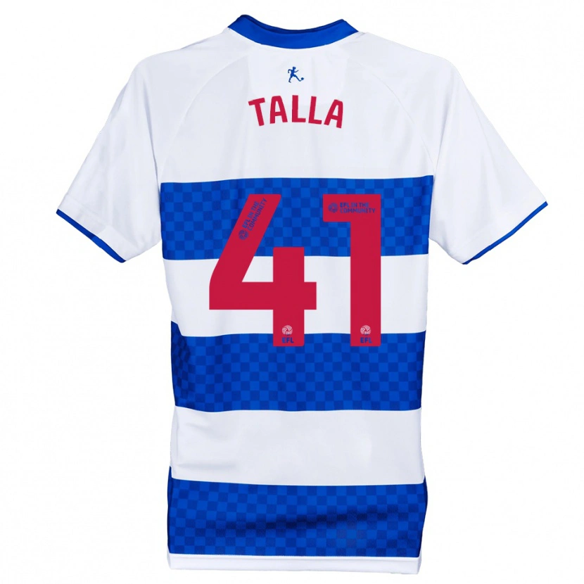 Danxen Kinderen Lorent Talla #41 Blauw Wit Thuisshirt Thuistenue 2025/26 T-Shirt België