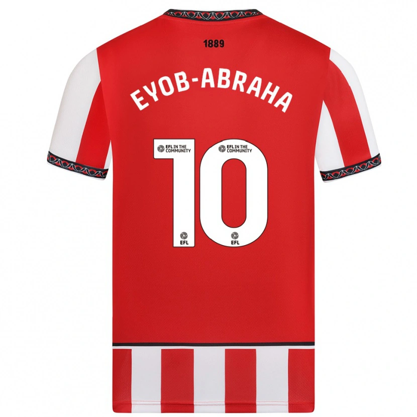 Danxen Kinderen Siem Eyob-Abraha #10 Rood Wit Thuisshirt Thuistenue 2025/26 T-Shirt België