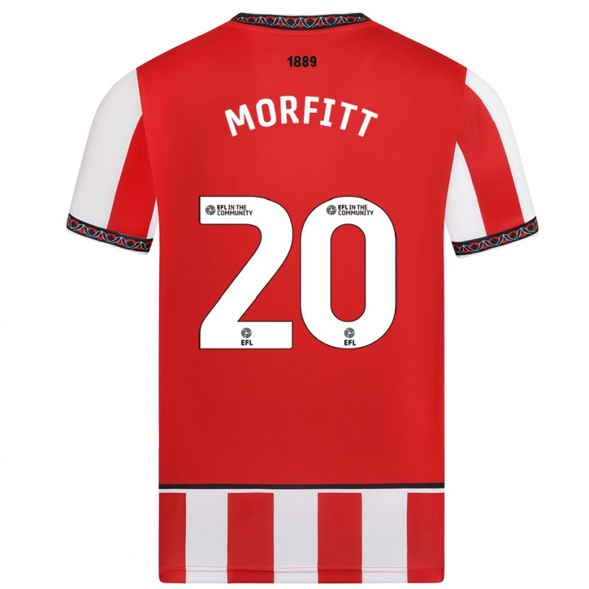 Danxen Kinderen Izzy Morfitt #20 Rood Wit Thuisshirt Thuistenue 2025/26 T-Shirt België