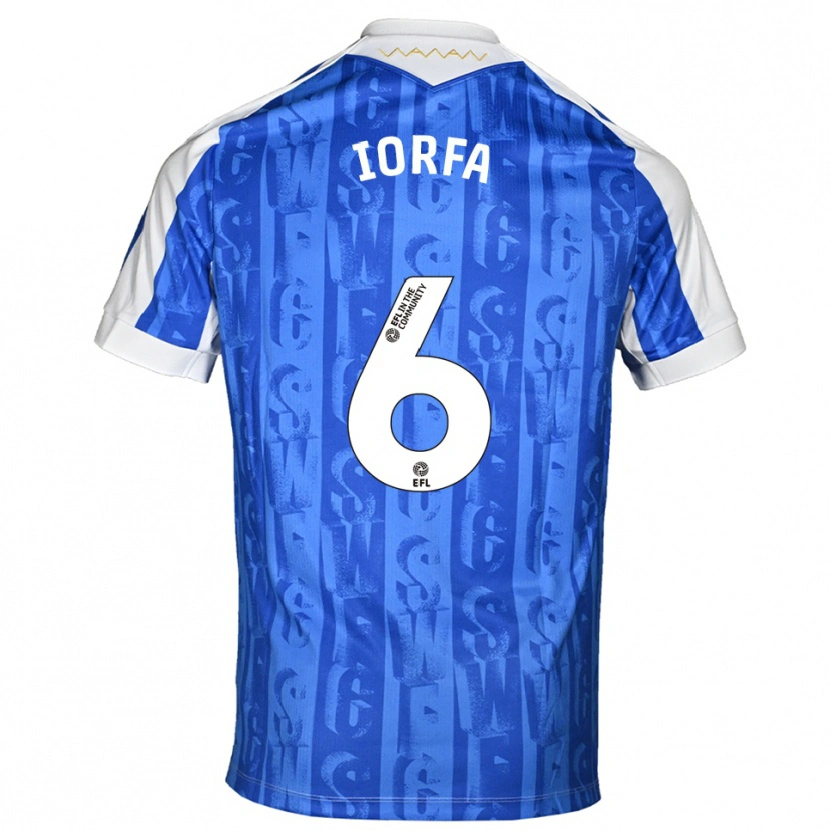 Danxen Kinderen Dominic Iorfa #6 Blauw Wit Thuisshirt Thuistenue 2025/26 T-Shirt België